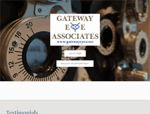 Tablet Screenshot of gatewayeye.com